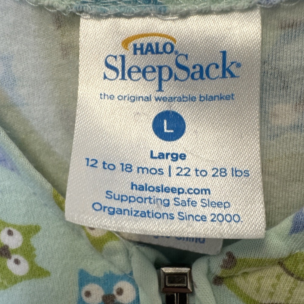 Halo Sleep Sack Size‎ Large 12-18 Months, 22-28 Pounds - Picture 4 of 7
